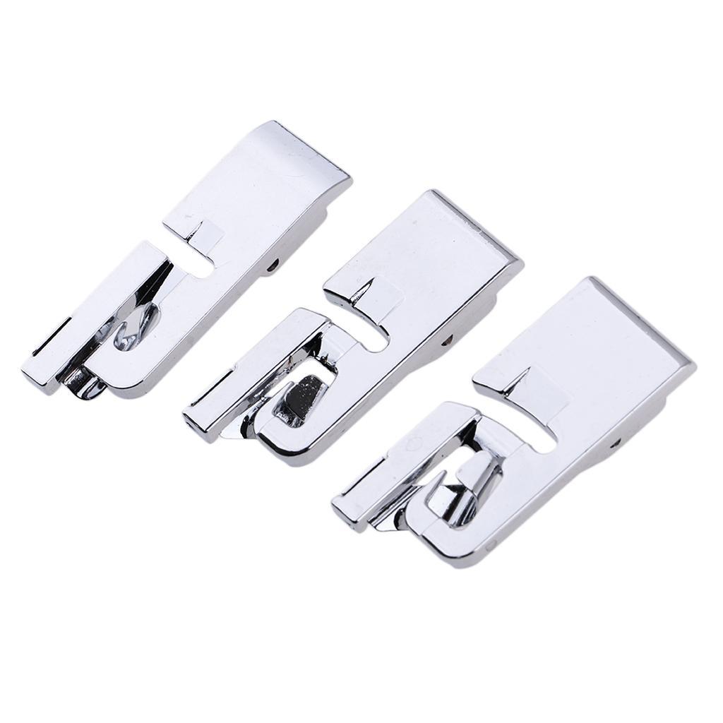 2-3pack 3pcs 3mm 4mm 6mm Narrow Rolled Hem Sewing Machine Presser Foot