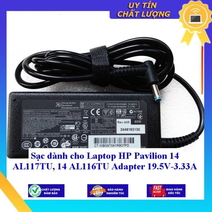 Sạc dùng cho Laptop HP Pavilion 14 AL117TU, 14 AL116TU Adapter 19.5V-3.33A - Hàng Nhập Khẩu New Seal