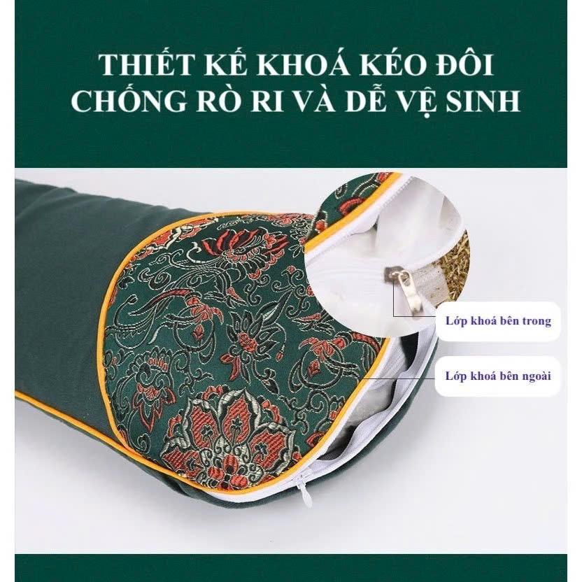Gối Ngải Cứu Cắm Điện Giảm Đau Vai Gáy Cổ Gối Kê Cổ Thảo Dược Hương Thơm Thảo Mộc