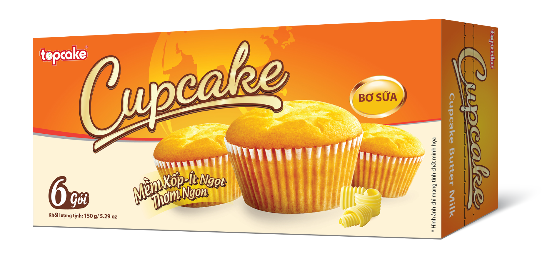 Bánh CUPCAKE cao cấp bơ sữa 300g