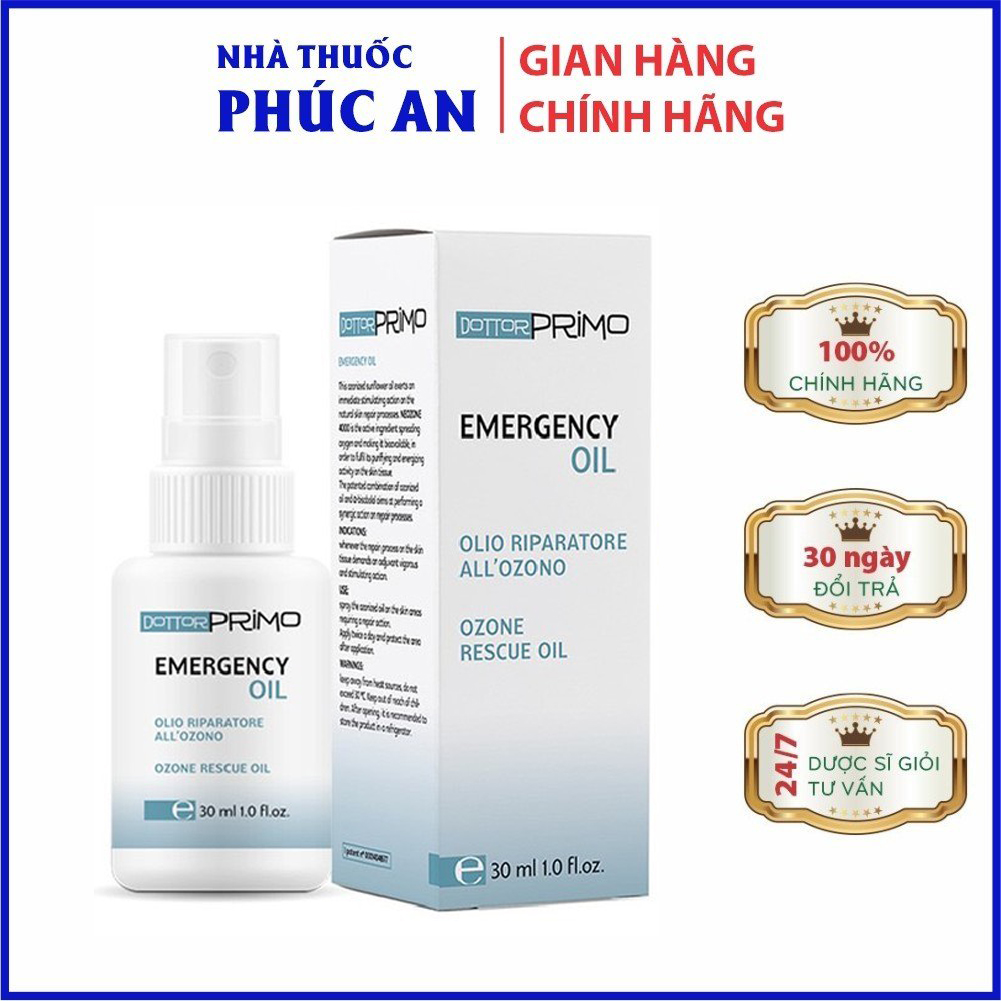 Dầu xịt vết thương DottorPrimo Emergency Oil 30ml giúp mau lành vết thương, ngăn nhiễm trùng