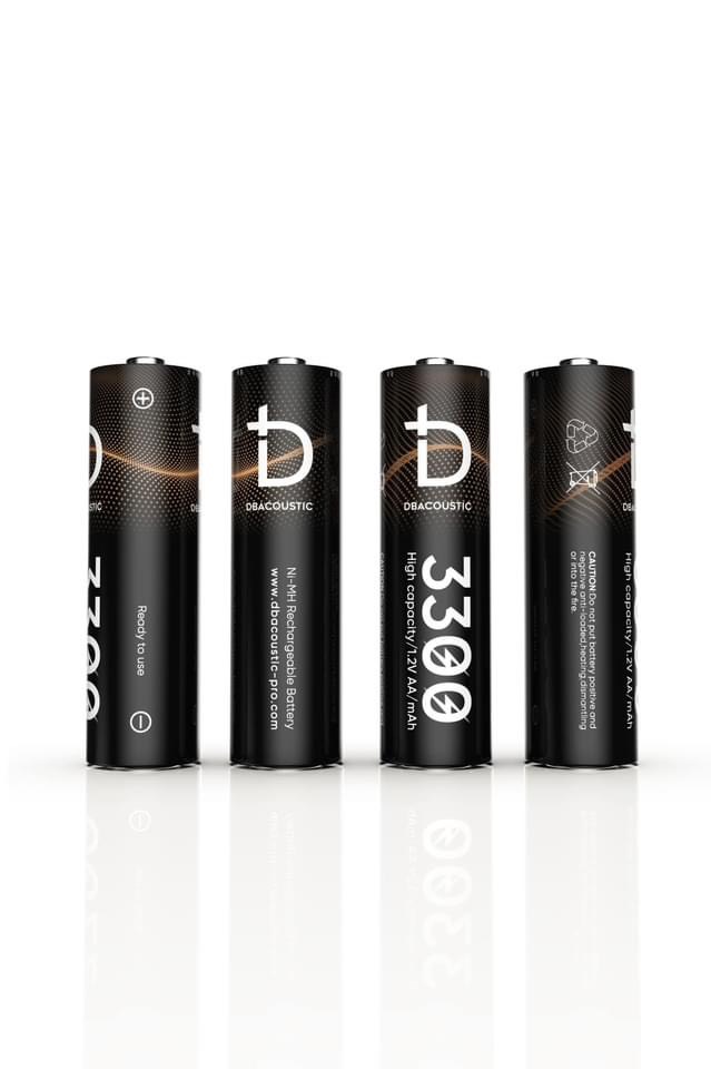 Combo Pin sạc AA micro db acoustic 3300mah, dock sạc db acoustic 4 slot