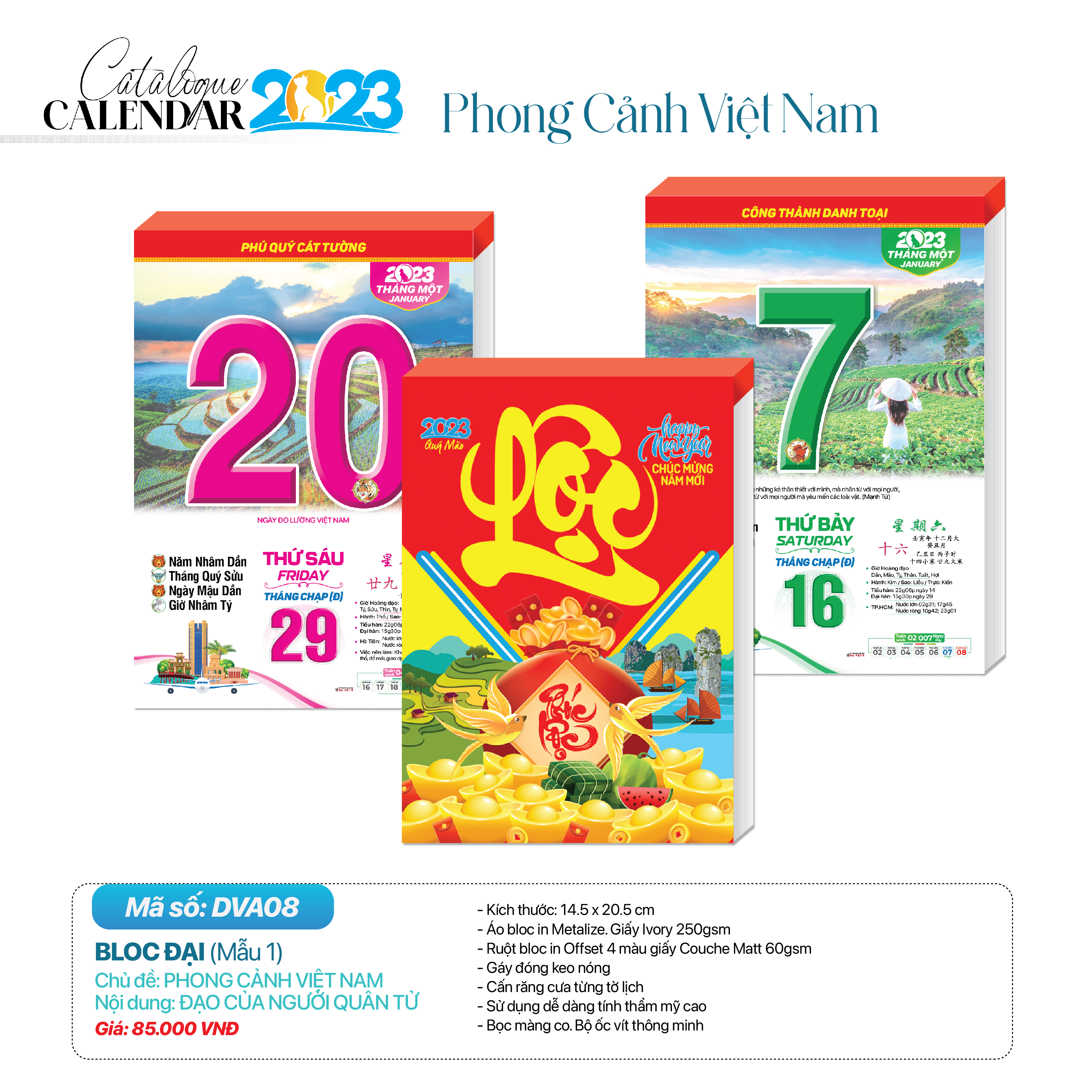 Lịch Bloc Đại - Lịch tết 2023