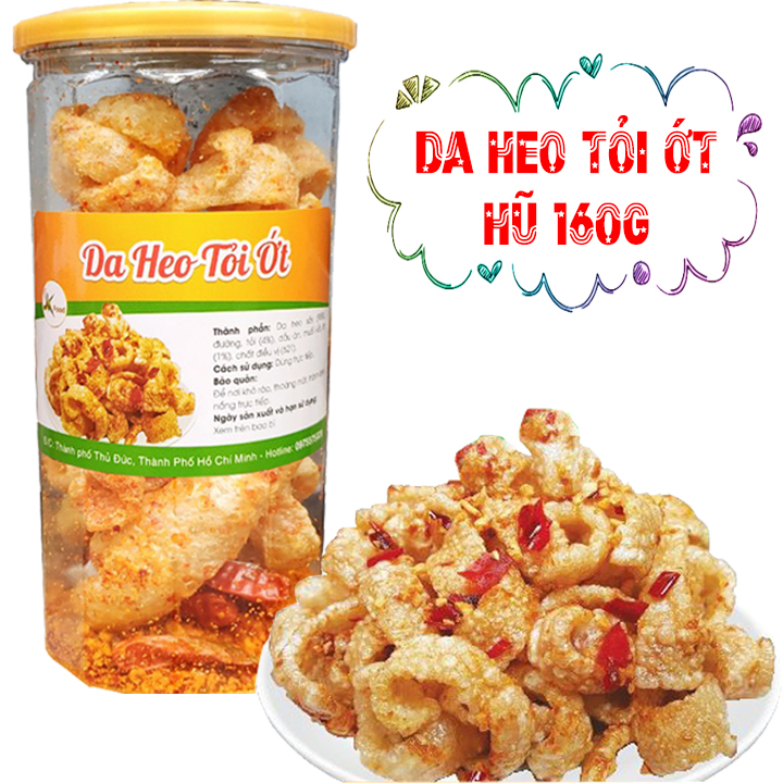 Da heo cháy tỏi ớt thơm ngon chất lượng SK FOOD - 100G