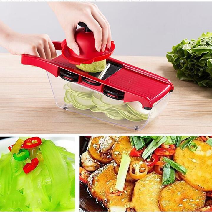 Bộ Dụng Cụ Bào Cắt Gọt Rau Củ Quả Nhà Bếp Đa Năng 6in1