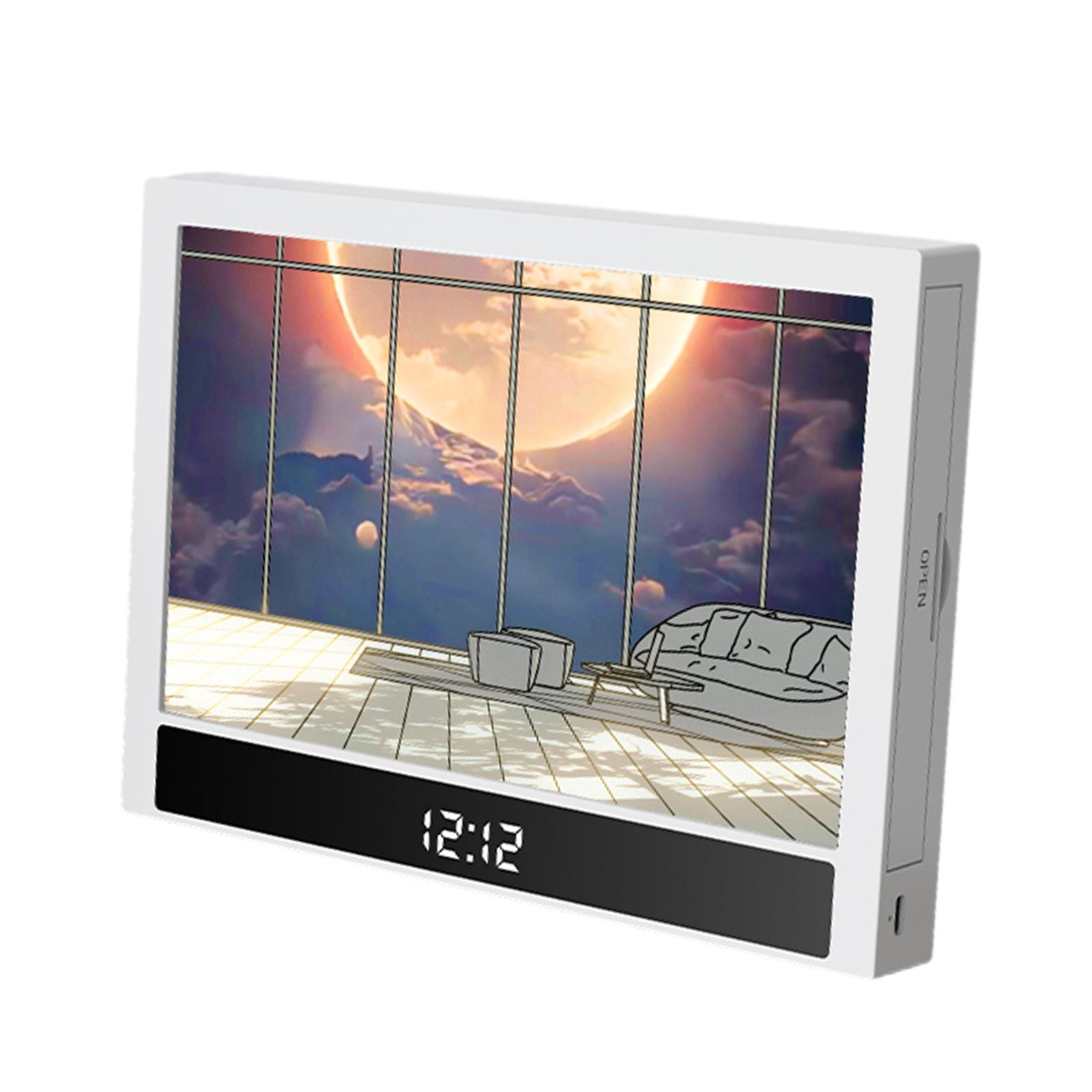 Lighting Painting Decoration with Clock Painting Light for Party Office Home