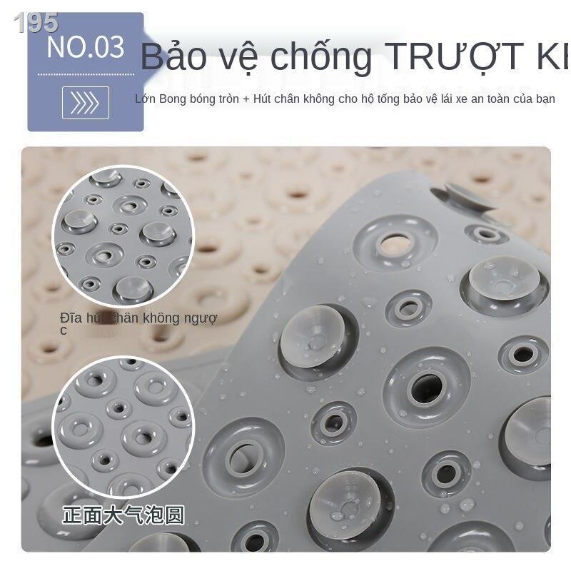 Thảm trải sàn nhà vệ sinh chống trượt lót chân ẩm dùng một lần bằng nhựa có cốc hút gia dụng không sợi tóc