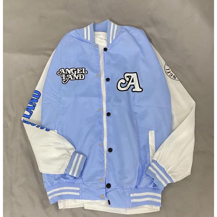 Áo Khoác Dù Bomber Jackets in ANGEL LAND In Thiên Thần LOVE Form Rộng Unisex Nam Nữ Ulzzang