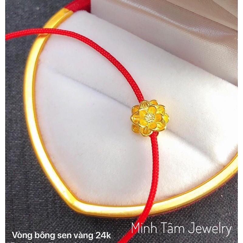 Charm sen vàng size mini