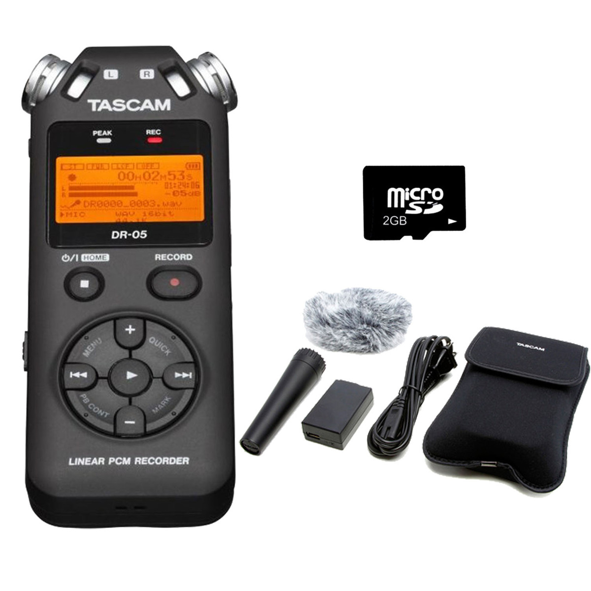 Máy Ghi Âm Chuyên Nghiệp Tascam DR-05 ( Hàng Chính Hãng)