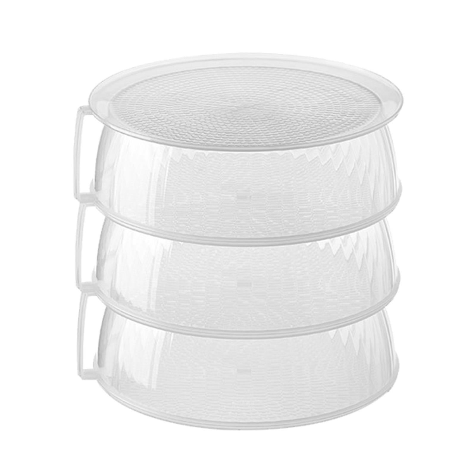 Clear Portable Storage Container Box Dust Proof Stackable for Kitchen Home