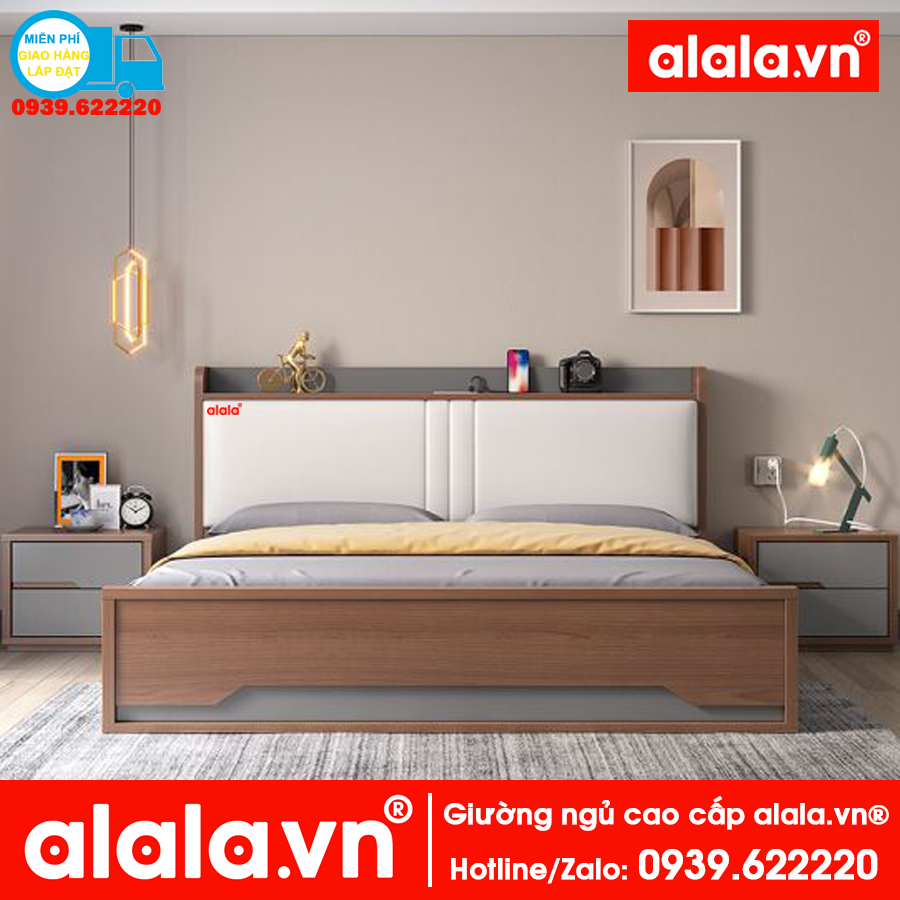Giường ngủ ALALA 1m2 x 2m cao cấp