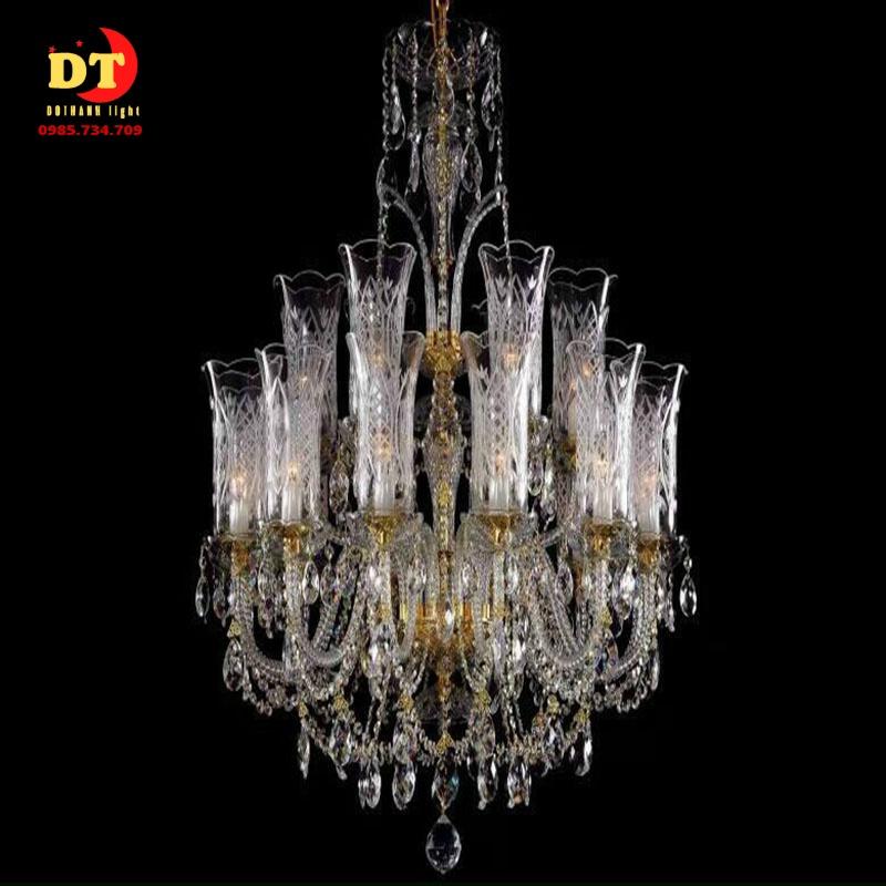 Đèn chùm tay phale trắng sang trọng cho nhà hàng DQM
