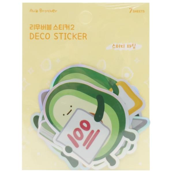 Bộ 7 Miếng Sticker Bơ Avo Brother 5 - Magic Channel