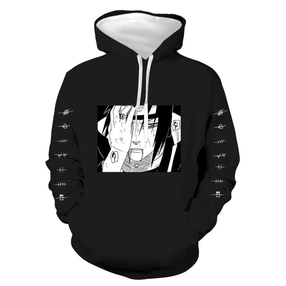 BST Áo hoodie Naruto in hình nhân vật uchiha - itachi Akatsuki mẫu đẹp