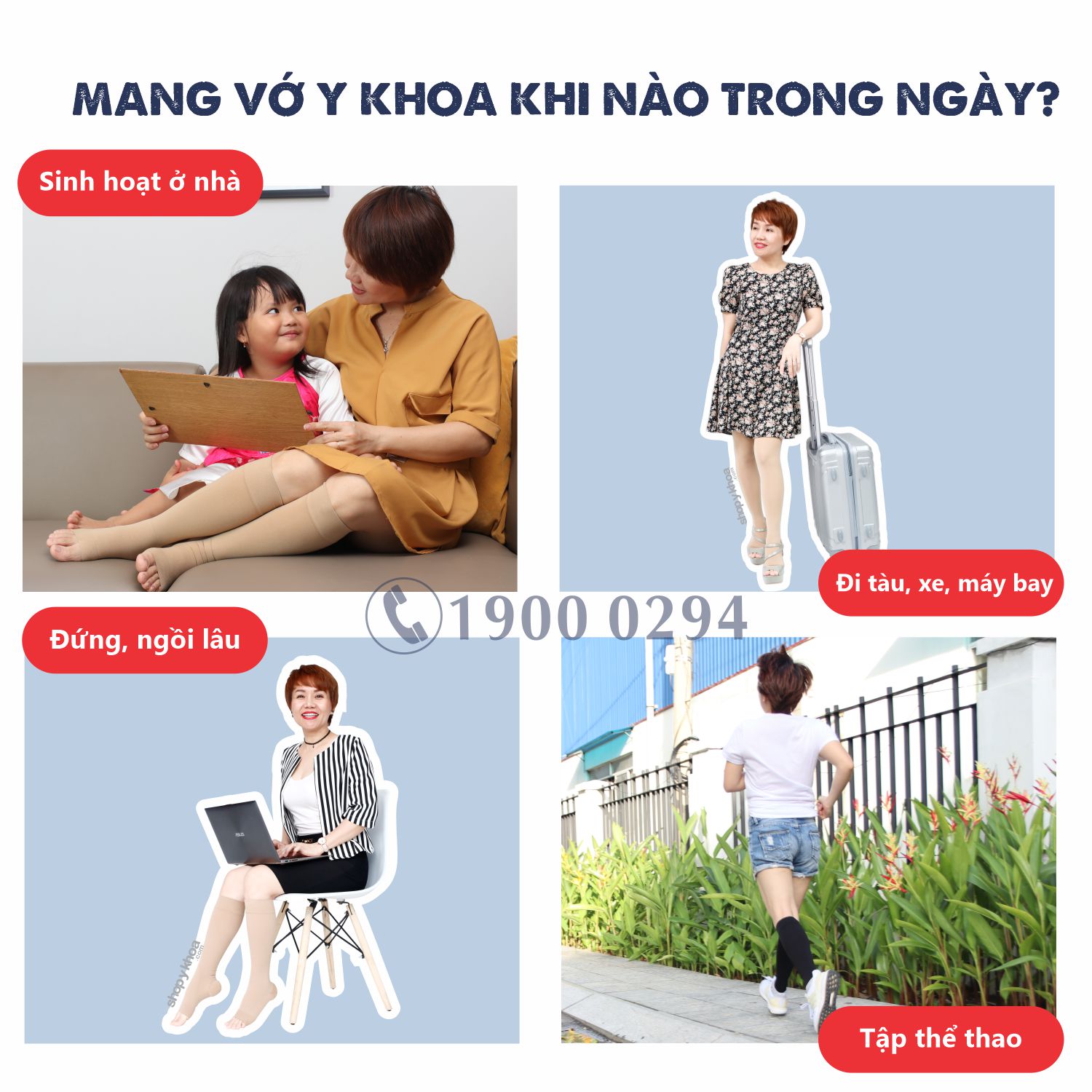 Vớ y khoa gối JOBST Relief - Cơ bản, màu đen, kín ngón, 20-30mmHg, giãn tĩnh mạch chân