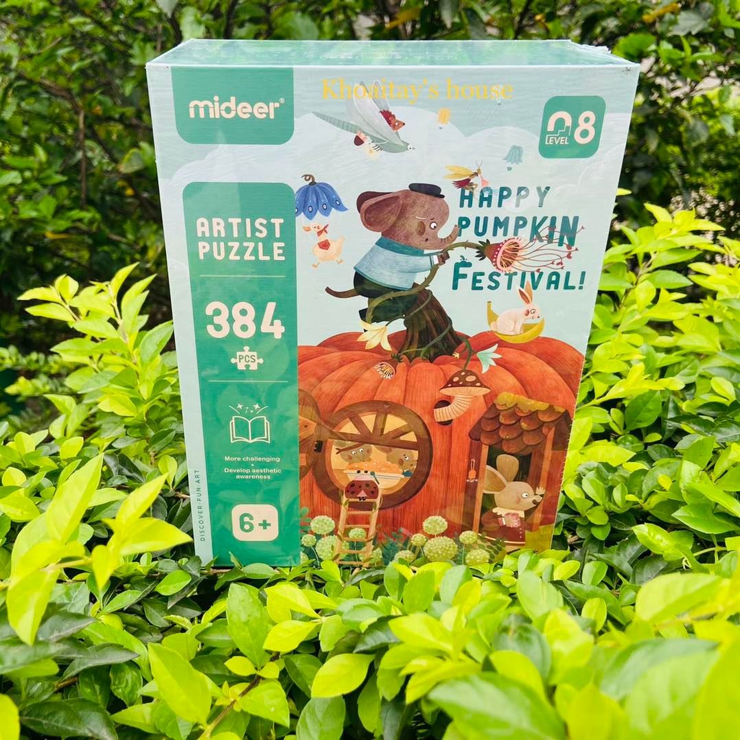 Đồ chơi xếp hình puzzle Mideer - Happy Pumpkin Festival 384 mảnh ghép