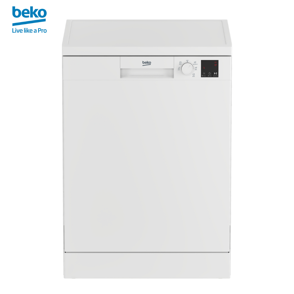 Máy Rửa Chén Độc Lập BEKO 13 Bộ, Đa Dạng Chương Trình Rửa, Điều Khiển Núm Vặn, Màn Hình LED - DVN05320W - Hàng Chính Hãng