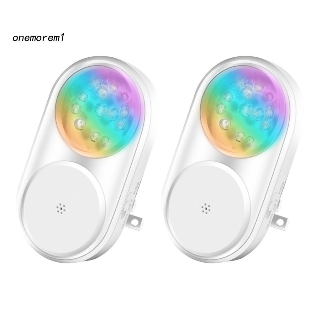 Bộ 2 Đèn LED RGB Cảm Ứng Nhiều Màu Sắc Dùng Trong Gia Đình