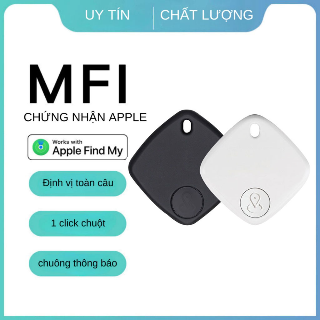 Thiết bị định vị toàn cầu GPS Sualio Tag cho Apple Find My tìm đồ vật, thú cưng, chìa khoá - Hàng nhập khẩu