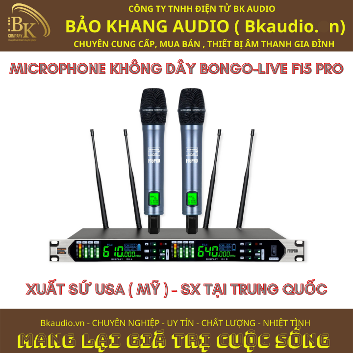 Micro không dây cầm tay thế hệ mới thương hiệu USA với khả năng hút âm cực mạnh kết hợp công nghệ chống hú giúp người hát không cảm thấy mệt.