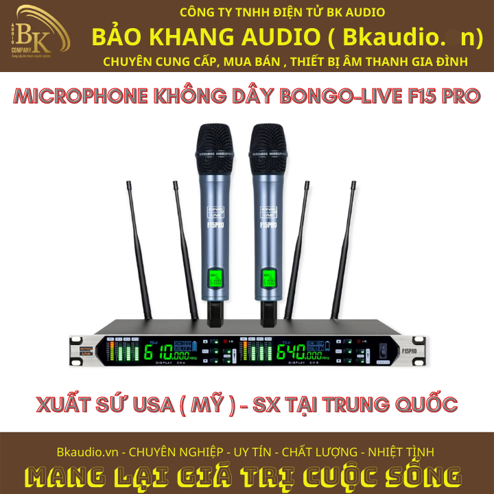 Micro không dây cầm tay thế hệ mới thương hiệu USA với khả năng hút âm cực mạnh kết hợp công nghệ chống hú giúp người hát không cảm thấy mệt.