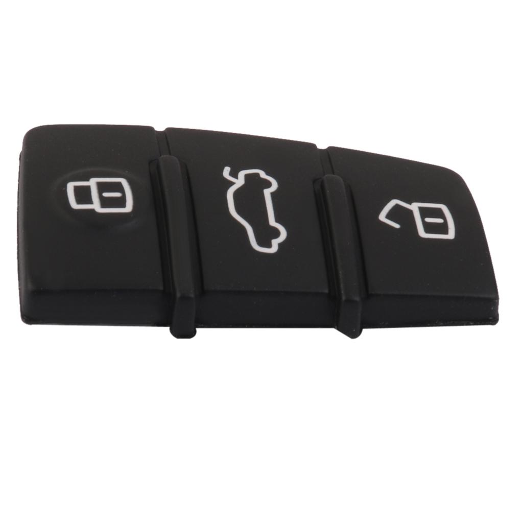 3 Button Rubber Pad Replacement for  A3 A4 A5 A6 A8 Remote Key Case