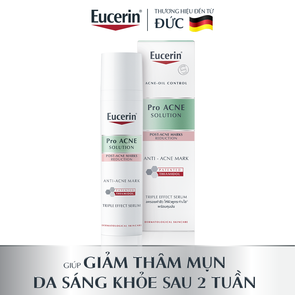 Tinh chất giảm thâm &amp; dưỡng sáng cho da mụn Eucerin Pro Acne Triple Effect Serum 40ml