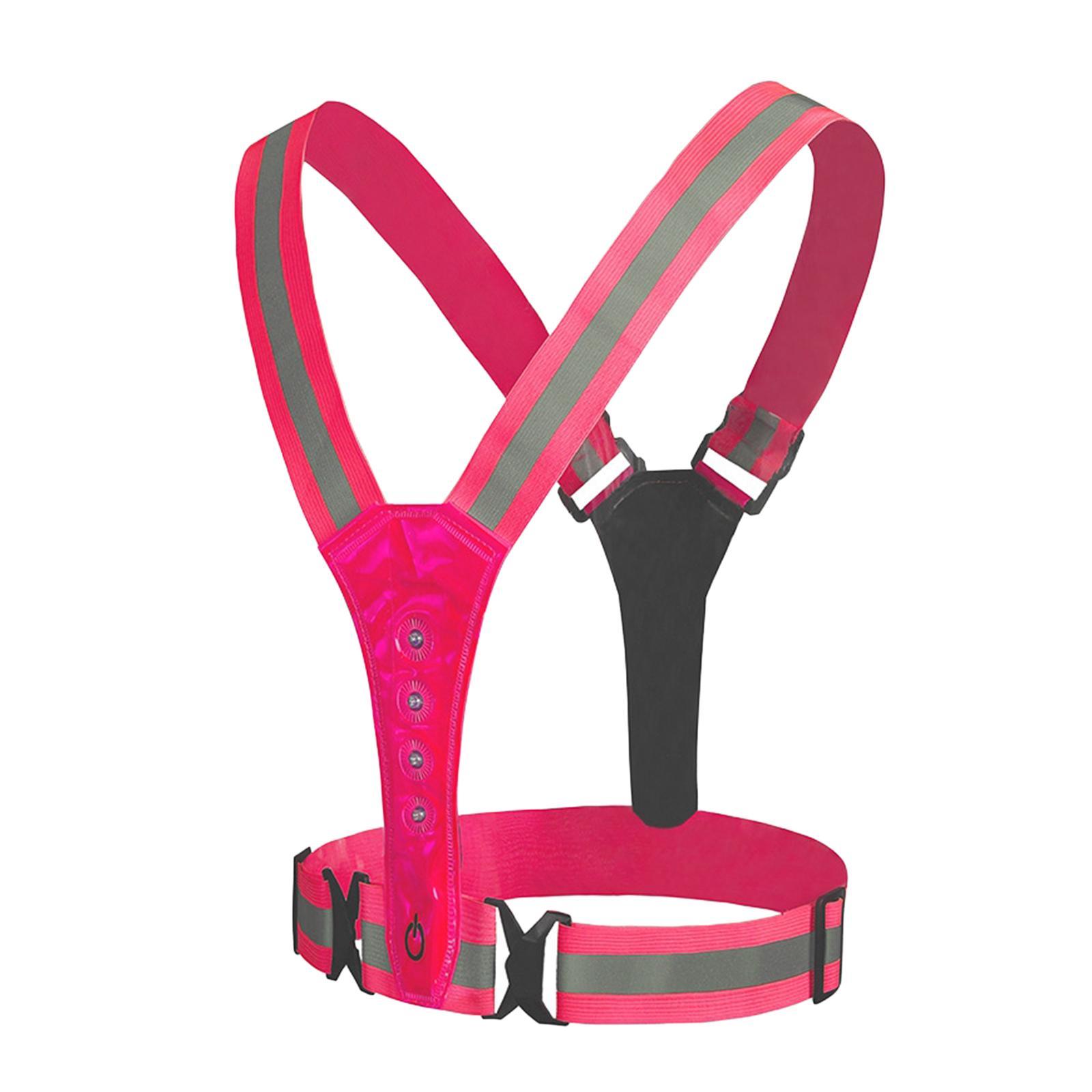 3 Modes 8 Bright LED Reflective Vest Warning Lights/ for Night Running