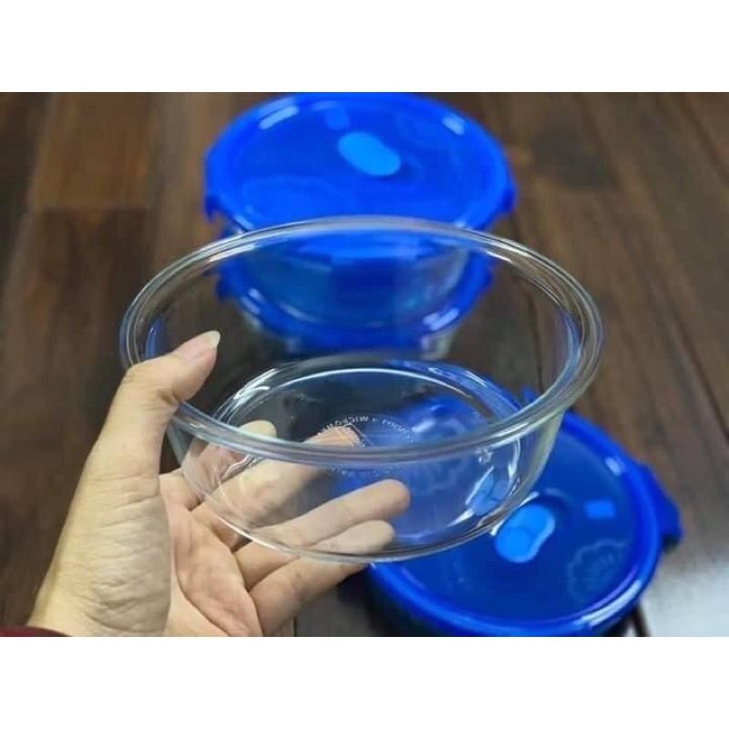 Thố thuỷ tinh 920ml có nắp có van xả