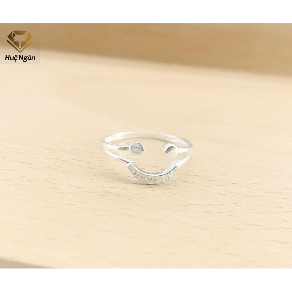 Nhẫn bạc Ý 925 Huệ Ngân - HAPPY FACE S160021