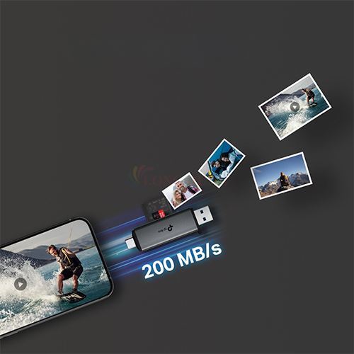 Đầu đọc thẻ đa năng TP-Link USB 3.0 Type-C-A to SD microSD UA430D - Hàng chính hãng