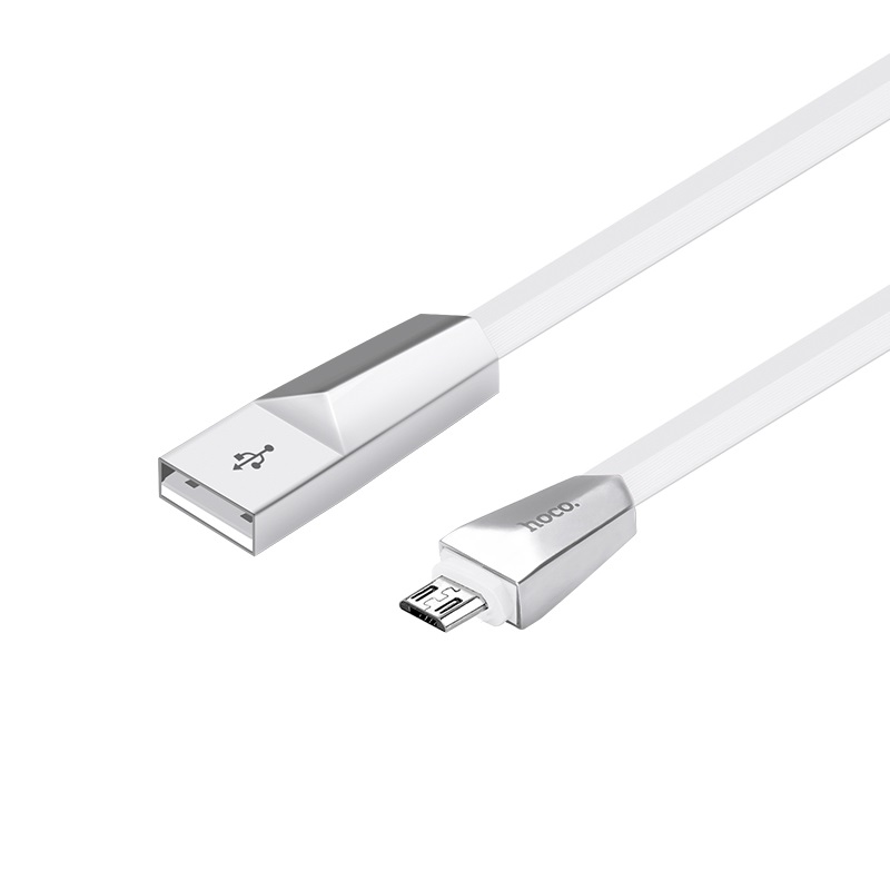 Cáp sạc (Micro USB) Hoco X4 hỗ trợ truyền dữ liệu, sạc nhanh 2.4A MAX, dây sạc dẹt chống rối tuyệt đối, được làm từ chất liệu ABS, TPE siêu bền, dành cho Samsung, Huawei, Xiaomi, Oppo, Sony, dài 120cm - Hàng chính hãng