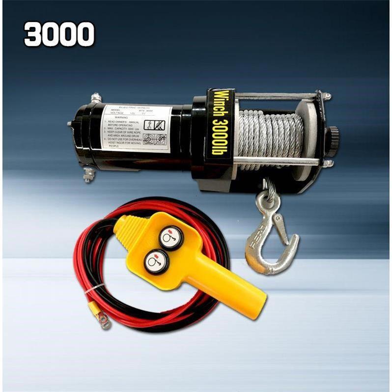 Tời Ắc Quy - Tời cứu hộ ô tô Winch - 3000lbs (24v)