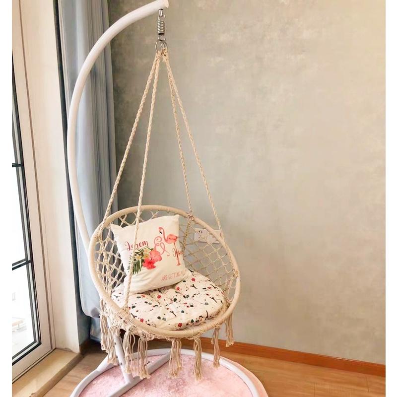 Xích đu Swing cotton kinh bắc Mầu be- xích đu thư gian bắc cực tinh tế sang trọng