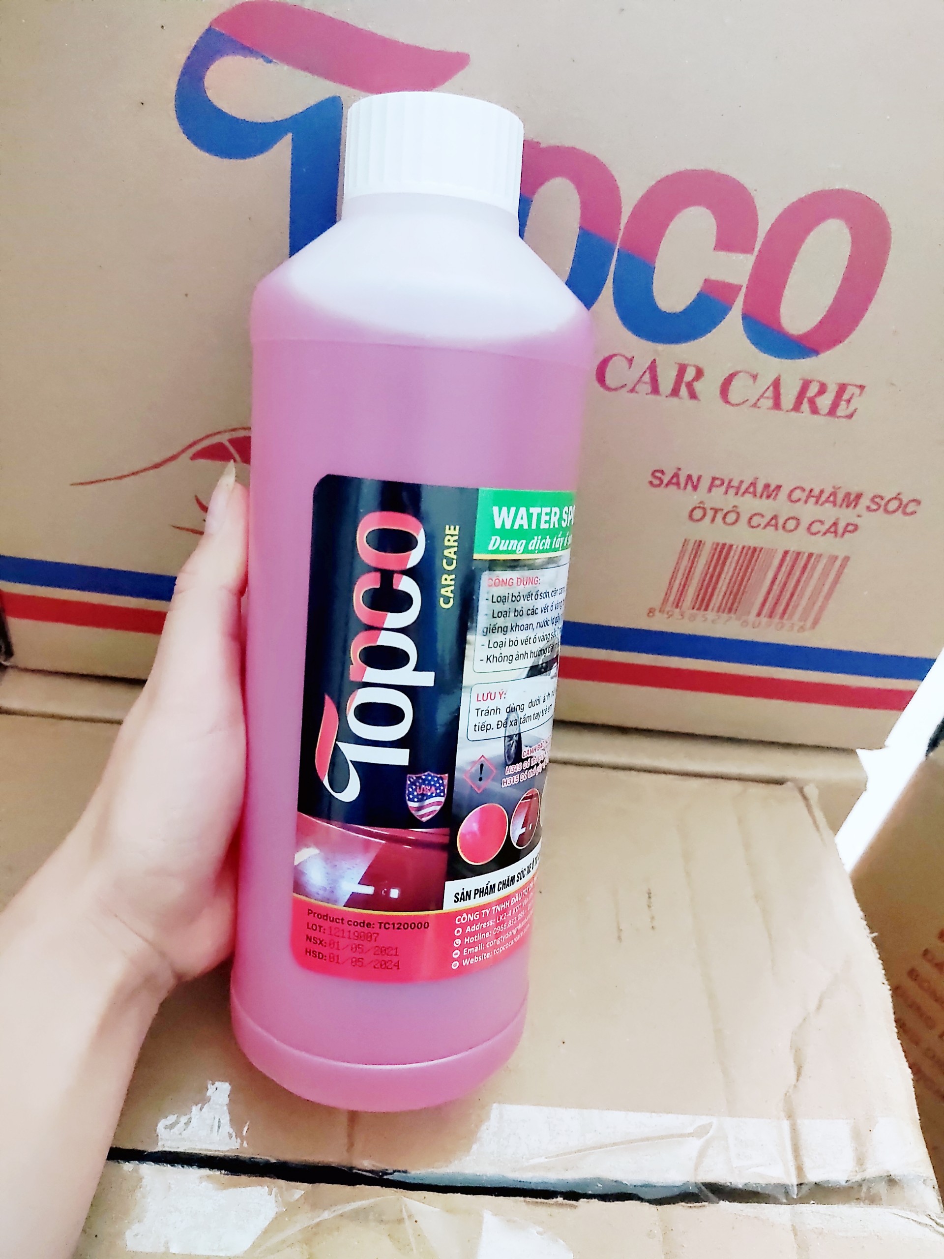 DUNG DỊCH TẨY Ố SƠN XE Ô TÔ TOPCO