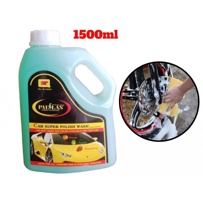 Nước rửa xe bọt tuyết siêu bóng Pallas 1.5L - Pha nước tỷ lệ 1/50