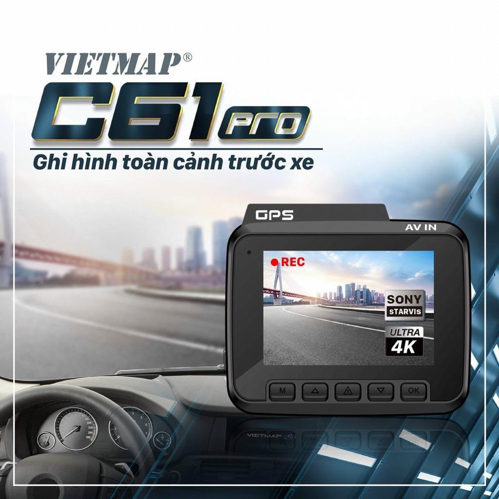 Camera hành trình VIETMAP C61 Pro + thẻ 32GB - Trải nghiệm hình ảnh sắc nét - Nâng cấp âm thanh - Kết nối VIETMAP REC.