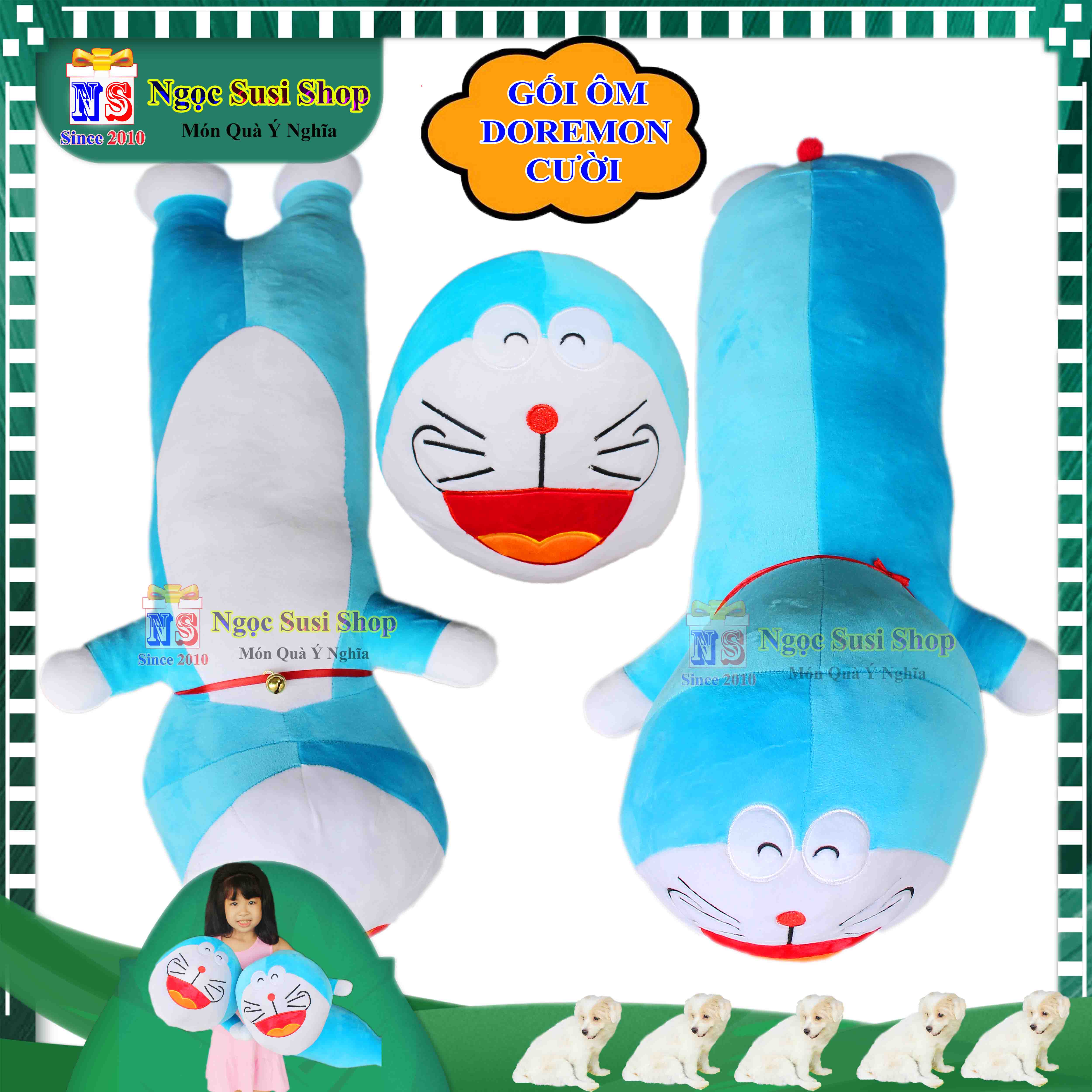 THÚ NHỒI BÔNG ĐÔRÊMON DOREMON SIÊU TO KHỔNG LỒ CHO BÉ ÔM NGỦ - GỐI ÔM HÌNH DOREMON