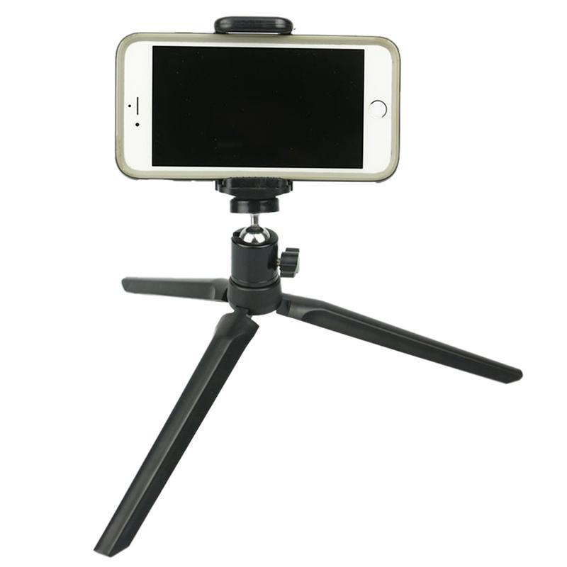 Tripod giá đỡ Gopro đèn livestream 19CM máy ảnh gậy tự sướng ren kim loại cao cấp