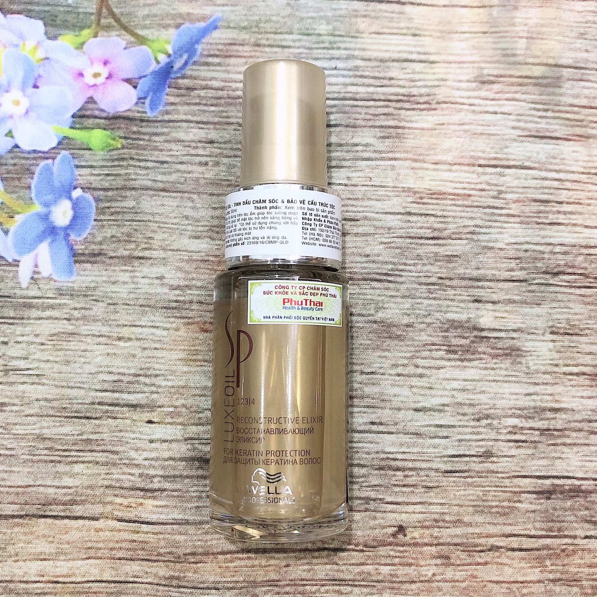 TINH DẦU WELLA SP (SYSTEM PROFESSIONAL) LUXEOIL RECONSTRUCTIVE ELIXIR DƯỠNG BÓNG MƯỢT TÓC ĐỨC 30ML