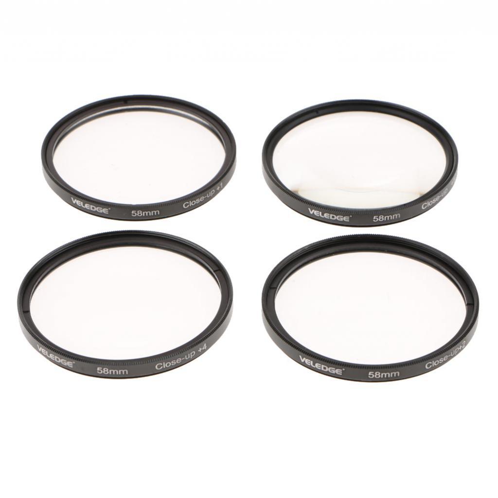Camera Close Up  Lens Filter Set  +1 +2 +4 +10 Magnification