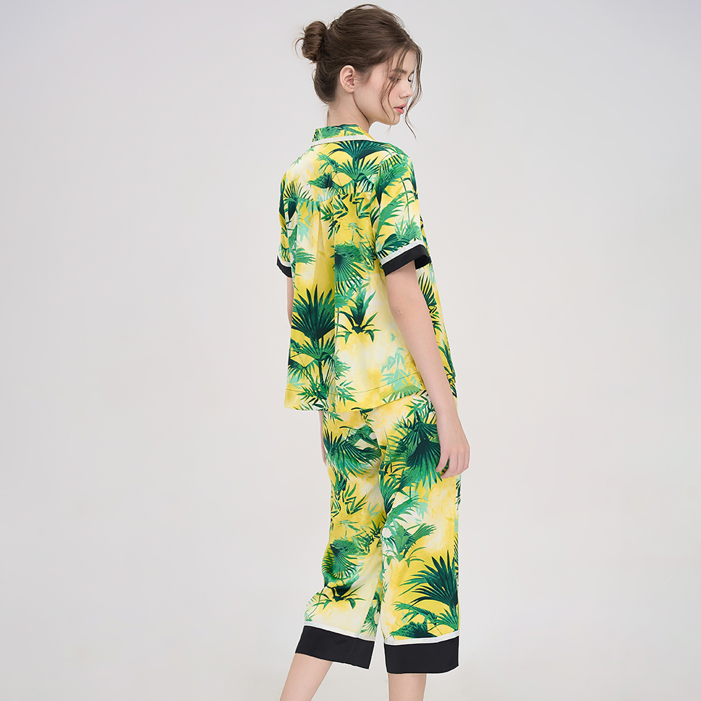 Bộ Đồ Satin Lửng Nữ Vincy Thoáng Mát BLS013W81