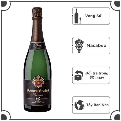 VANG SỦI TĂM SEGURA VIUDAS BRUT RESERVA