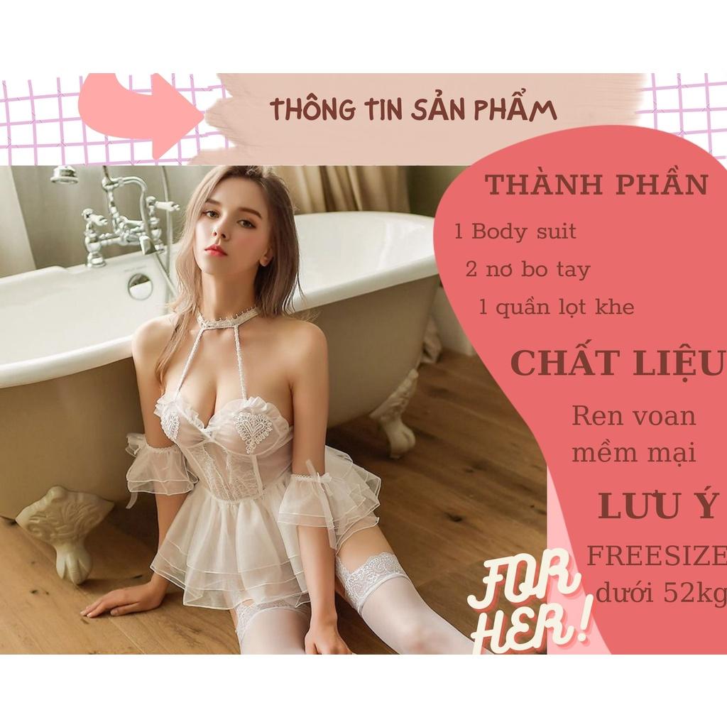 Váy ngủ cosplay cô dâu sexy quyến rũ