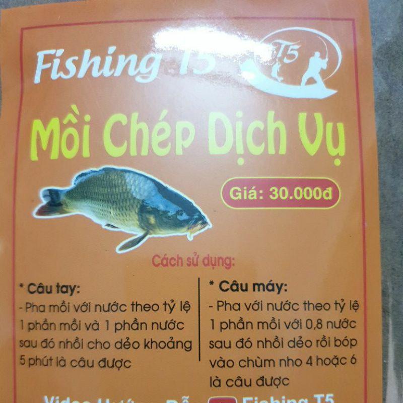 1 gói Mồi chép dịch vụ T5 / Fishing T5 / câu tay , câu máy