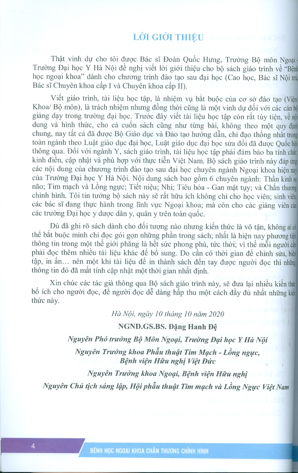 Bệnh Học Ngoại Khoa Chấn Thương Chỉnh Hình (Dùng cho đào tạo sau đại học) - ảnh 4