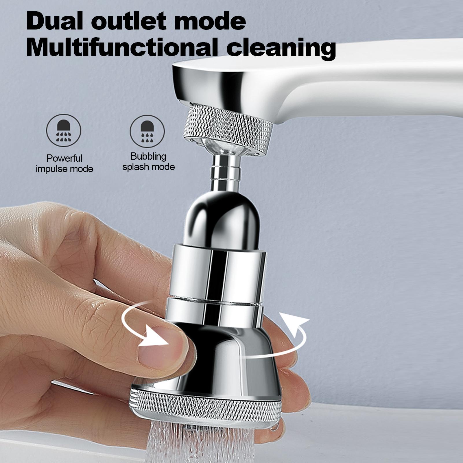 ĐầuVòi sen dùng trong phòng tắm, nhà bếp có 4 lớp lưới lọc xoay 720 °tiết kiệm nước
