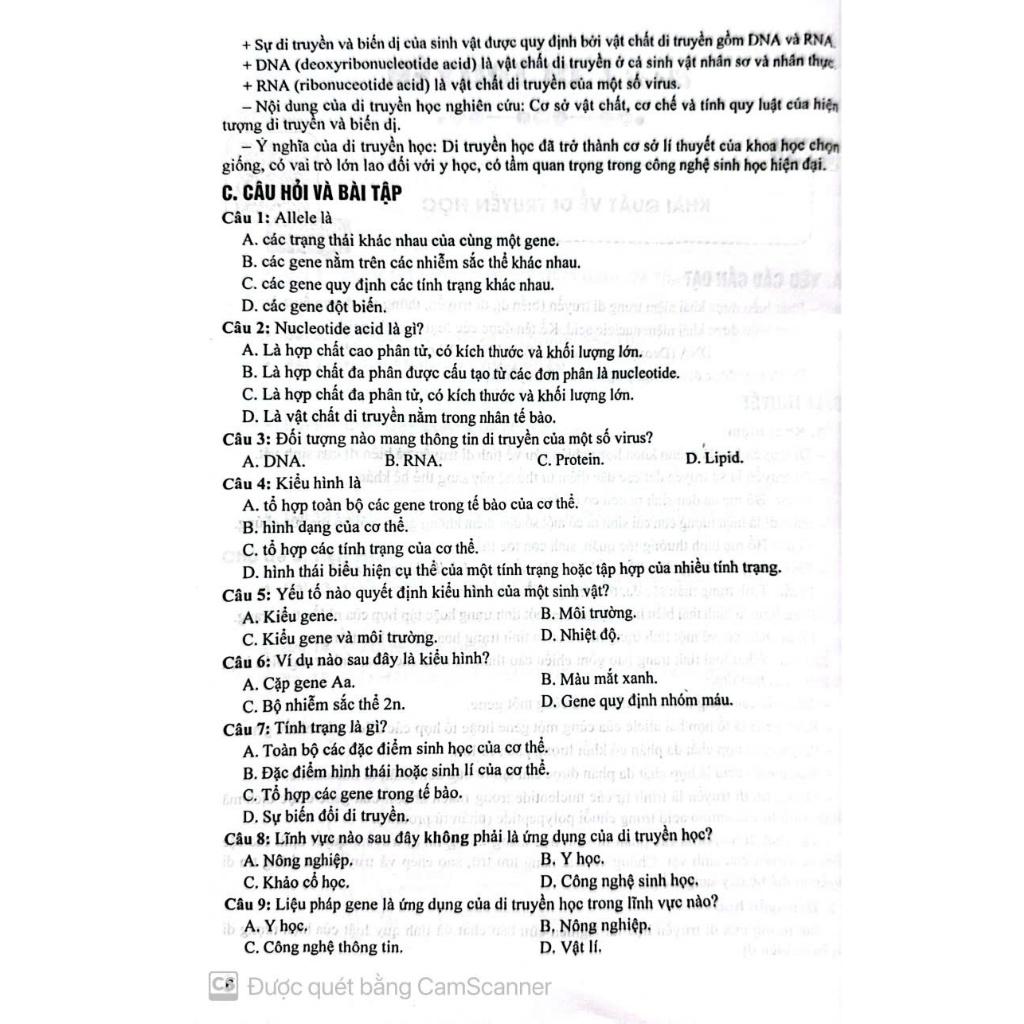 Sách tự tin vào lớp 10 môn sinh học ( Dành cho học sinh lớp 9) HA