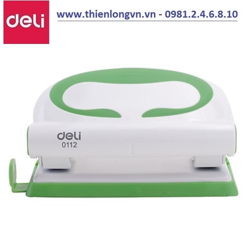 Máy đục lỗ Deli - E0112 xanh lá - 10 tờ